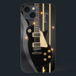 Violão Elétrico Personalizado Com Nome Personaliza<br><div class="desc">Capas de iphone De Violão Elétrico Personalizado Com Seu Nome</div>