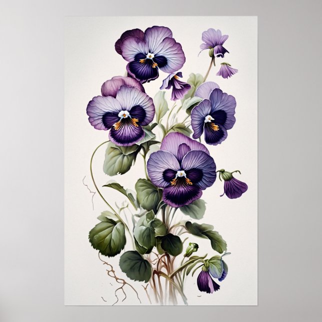 Violas Roxos, Impressão (Frente)