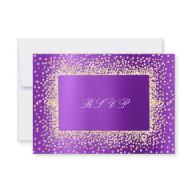 Violet Ametist Dourado RSVP Krystal A