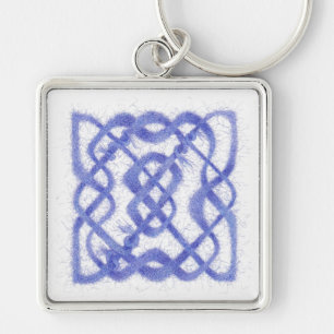 VIOLET CELTIC KNOT Premium Square Chaveiro