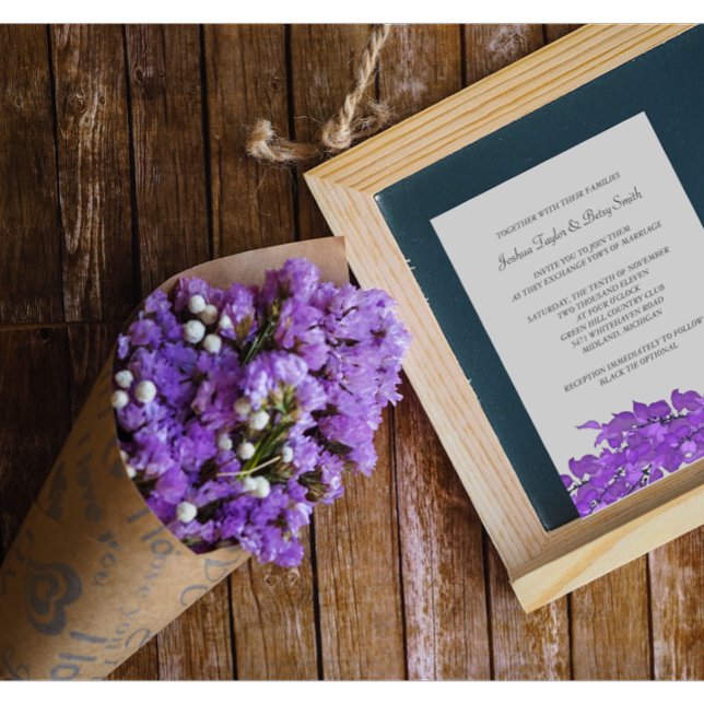 Violet Deixa Convites De Casamento (Criador carregado)