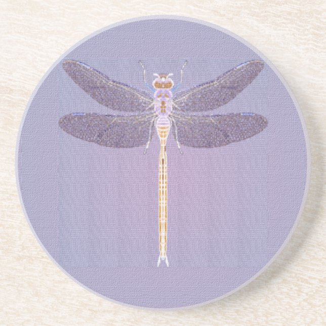 Violet Dragonfly Porta copos (Frente)