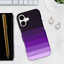 Violet Fade Gradient Color Stripes 