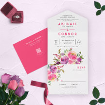 Violet Fuchsia Floral, Violeta Divertida E Vibrant