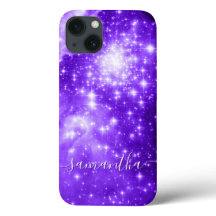 Violet Purple Sparkly Stars Celestial Foto