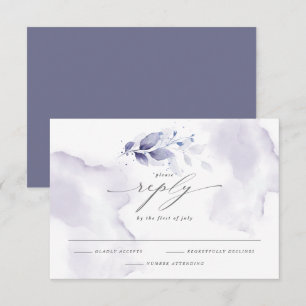Violeta de Folhagem de Aquarela RSVP Elegante