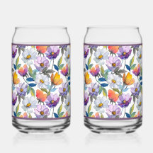 Violeta Flor de Vidro de Refrigerante