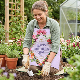 Violeta Jardim de Flores com Floreio em Aquarela V
