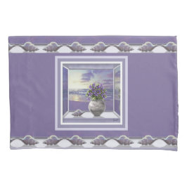 violetas em vidro luar