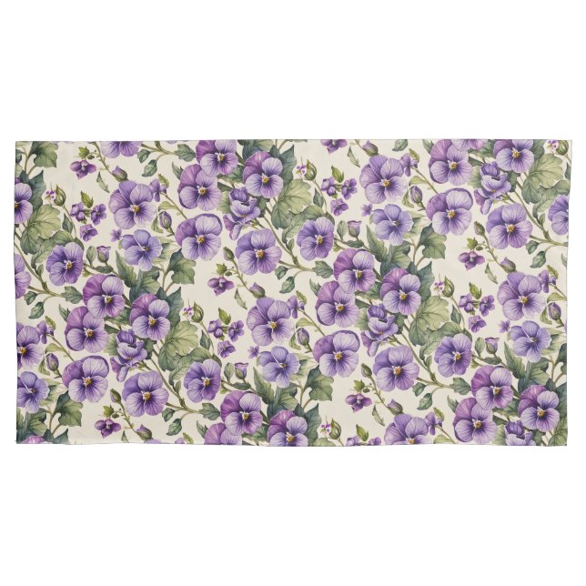 Violetas roxas em branco (Frente)
