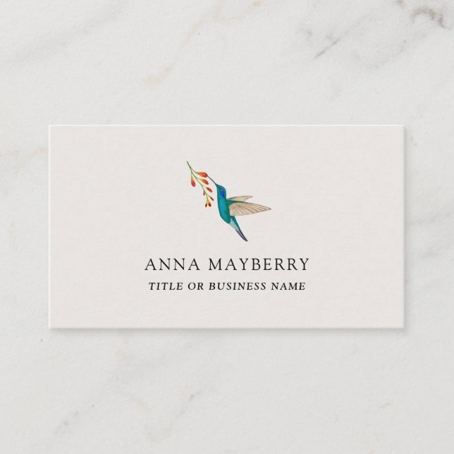 Violetear Hummingbird Cartão de visita (Frente)