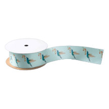 Violetear Hummingbird Satin Ribbon