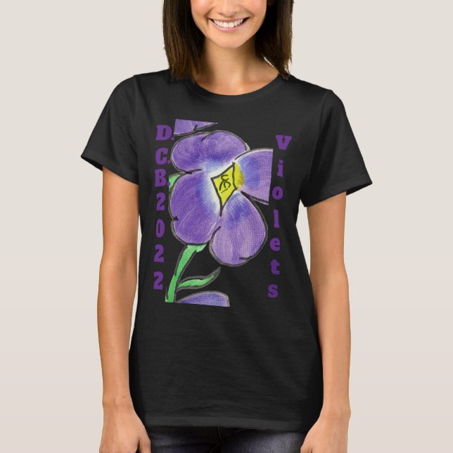 "Violets, D.C.B. 2022" Women's T-Shirt (Frente)