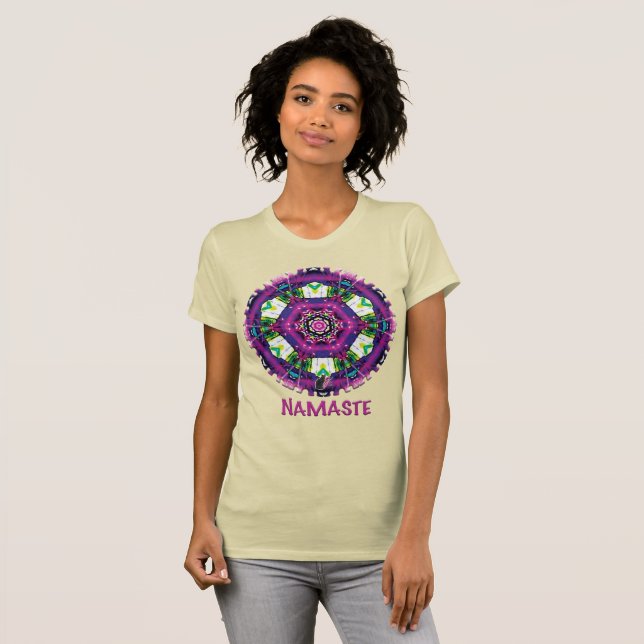 Violette Namaste Kaleidoscope T-Shirt (Frente Completa)