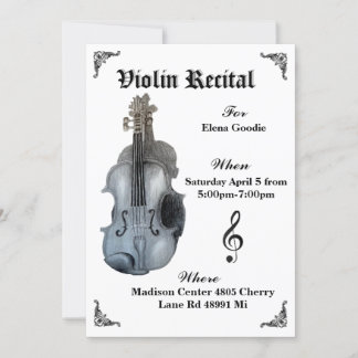 Violin Considerando Convite