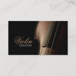 Violin, Lições Musicais, Instrutor Cartão de visit