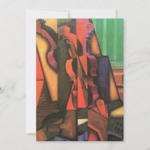 Violino e guitarra por Juan Gris, arte do Cubism
