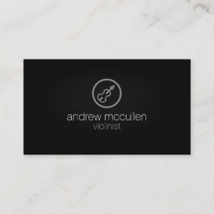 Violino Icon Musical Cartão de visita