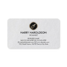 Violino Icon Violinista Cartão de visita Premium