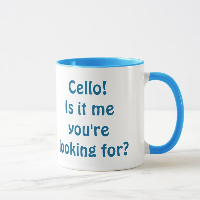 Violoncelo! É mim que você está procurando? Caneca (Direita)