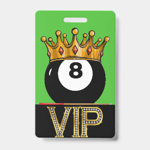 VIP Billiards - Crachá Snooker Lanyard