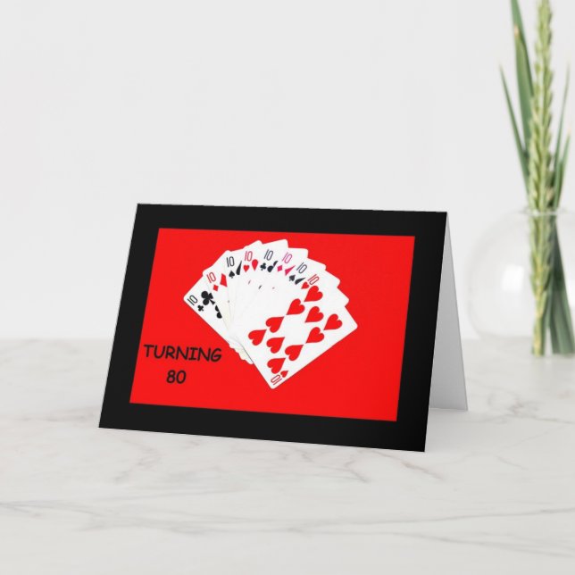 Virar 80 É Um Grande Cartão De Aniversário (Frente)