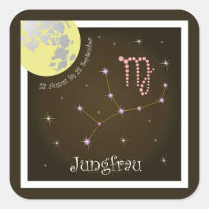 Virgem 23. agosto até 23. setembro autocolante