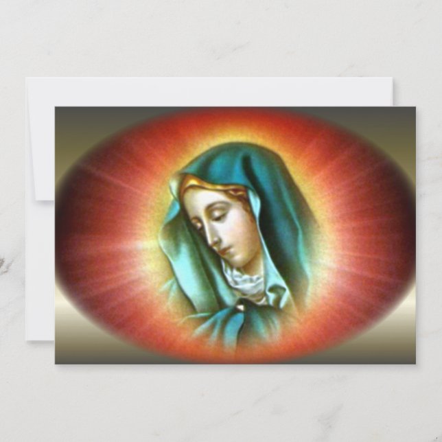 Virgem Abençoada Maria com Vivid Halo (Frente)