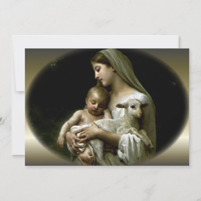 Virgem Abençoada Maria Confortando Jesus (Frente)