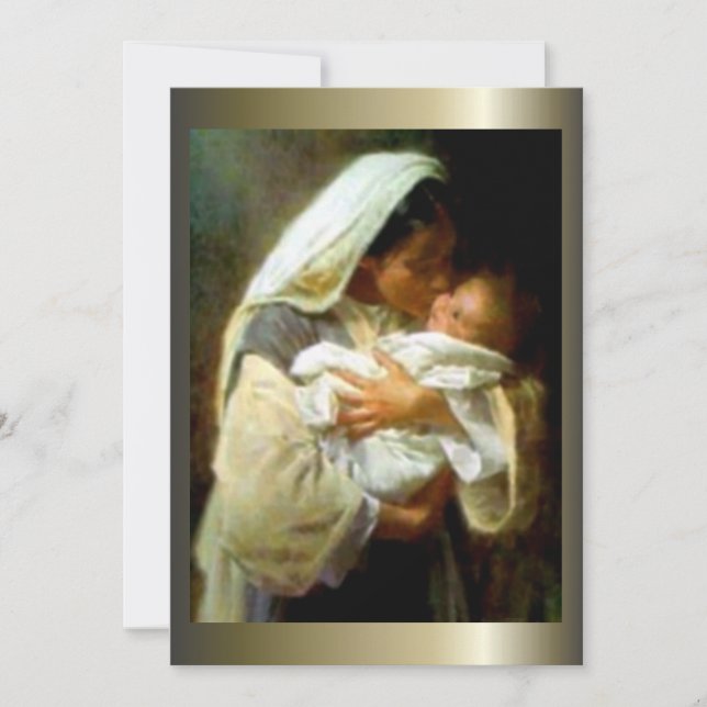 Virgem Abençoada Maria e Criança Criança Jesus (Frente)