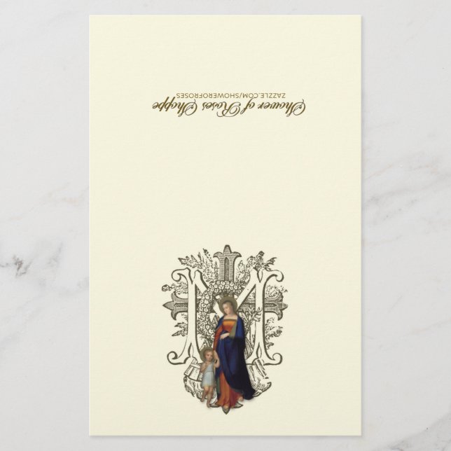 Virgem Abençoada Maria Jesus Católico Religioso (Frente)