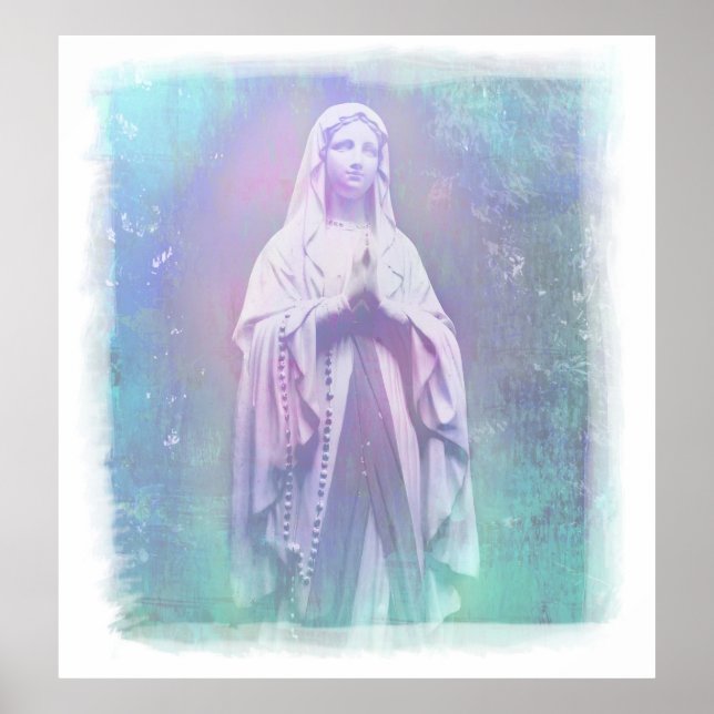 Virgem Abençoada Maria Poster (Frente)