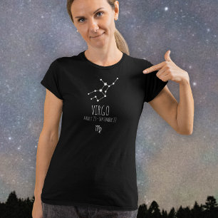 Virgem Constelação Zodiac Personalizada T-Shirt