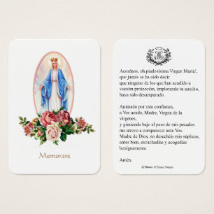 Virgem espanhola Maria Oradora Memórias Sagradas