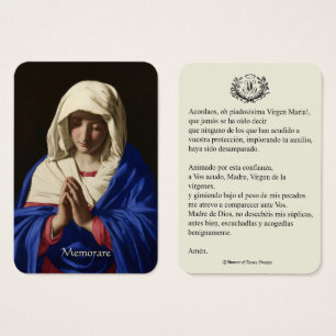 Virgem espanhola Maria Oradora Memórias Sagradas