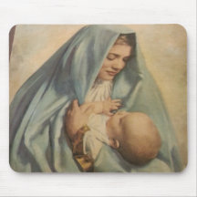 Virgem Maria e Baby Jesus Mousepad