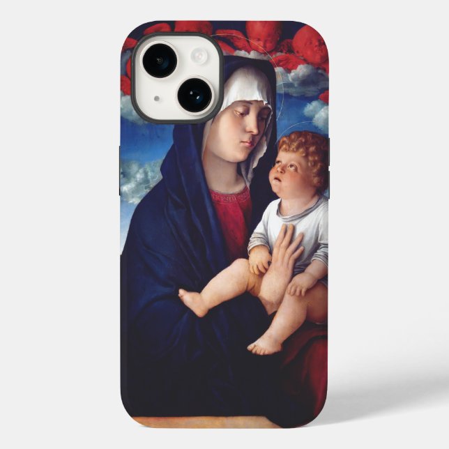 Virgem Maria e Menino Arte Religiosa Clássica (Verso)