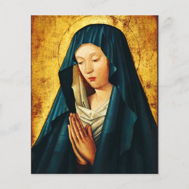 Virgem Maria Hodegetria Arte de Ícone Católico Biz (Frente)