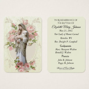 Virgem Maria Jesus Baptismo Religioso