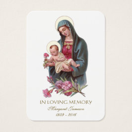 Virgem Maria Jesus Memorial Funeral Santa -