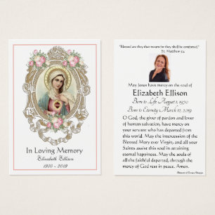 Virgem Maria Memorial do Funeral Católico - Cart