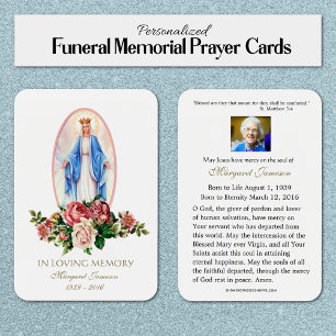 Virgem Maria Memorial Funeral Católico Santa Cart