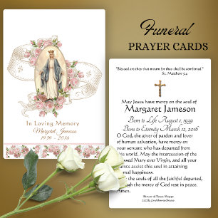 Virgem Maria Memorial Funeral Católico Santa Cart