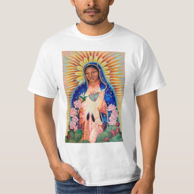 Virgem Maria - Nossa Senhora De Guadalupe T-Shirt (Frente)