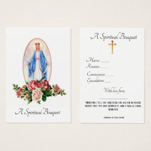 Virgem Maria Oração Espiritual de Buquê Santa