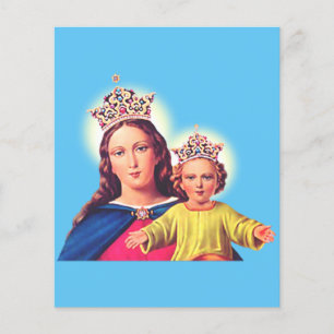 Virgem Maria rainha com Jesus