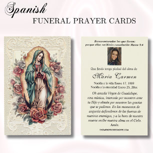 Virgem México Guadalupe Oração Funeral Espanhola
