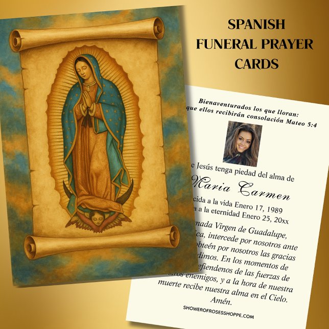 Virgem México Guadalupe Oração Funeral Espanhola (Criador carregado)