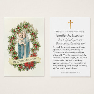 Virgem Natal Mary Memorial Funeral Santa