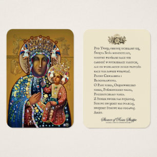 Virgem Negra Maria Oração Polonesa Católica